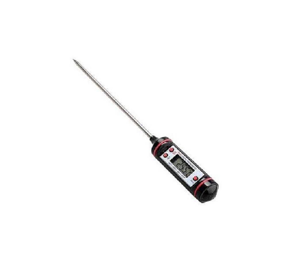 Digital Laboratory Thermometer and Food Tip - Black