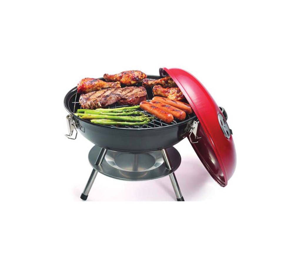 Portable BIg Size Round Head Charcoal BBQ grill Machine