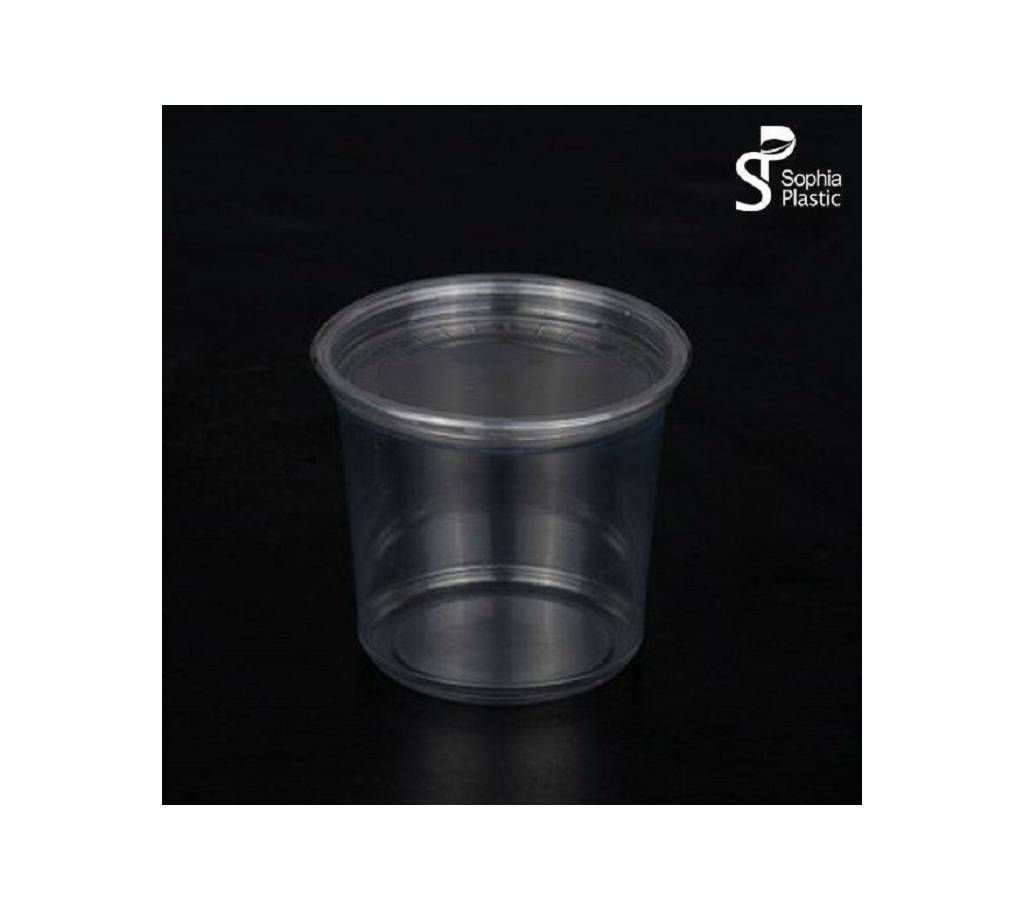 OZ Disposable Clear Plastic Cups - 100 Pcs