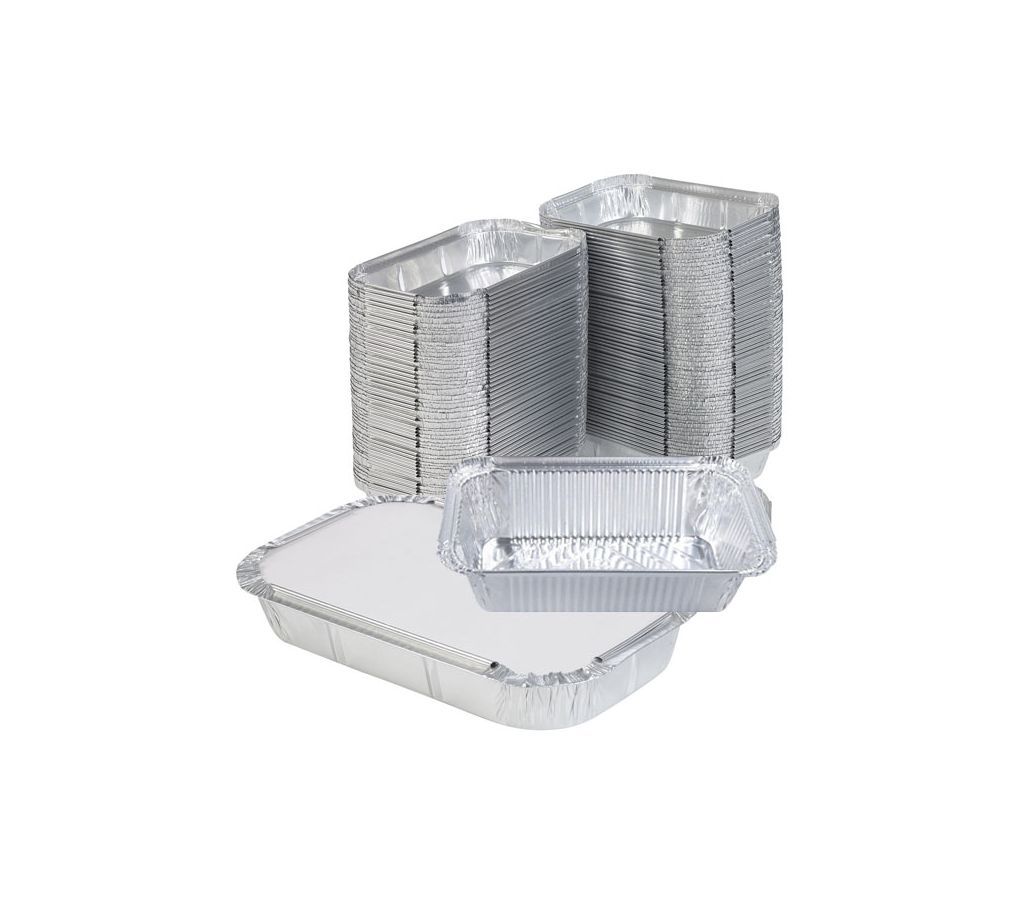 Aluminium Foil Container/Lunch Box - 100 Pcs 660ml