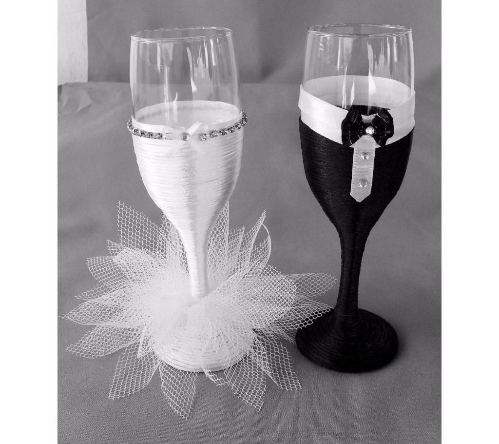 Romantic wine glass set