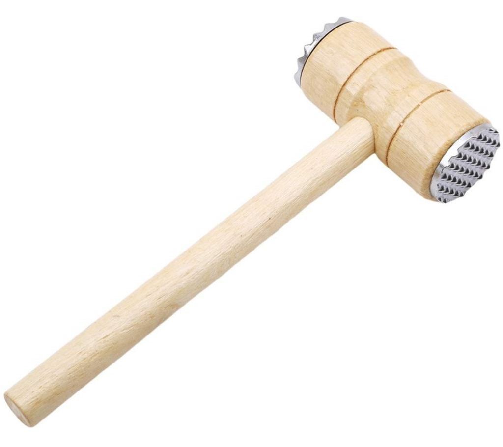Wooden double-sided hammer