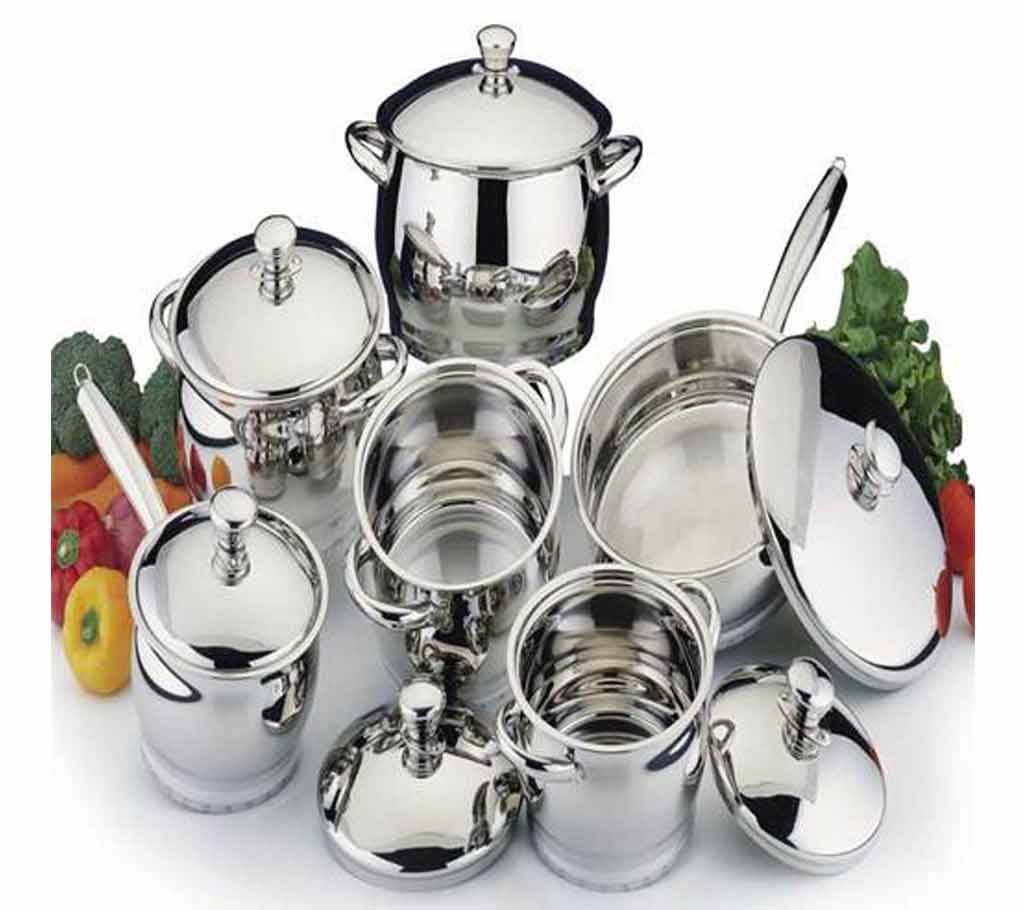 12 Piece Stainless Steel Cookware set