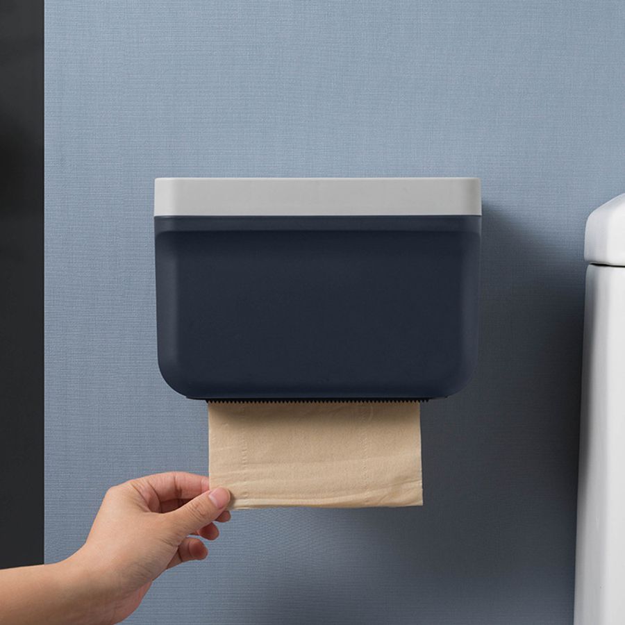 Creative product Toilet Tissue Box Waterproof Paper Holder Shelf Storage Box Wall Mount Paper Roll Holder Dispenser Beige