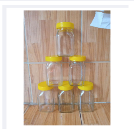 Glassware food jar , food container, glass jar ( 200 gm) 6pcs