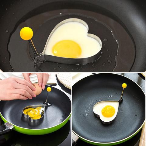 Stainlees Steel Cook Fried Egg Pancake Stainless Cute Mold Kitchen Tool