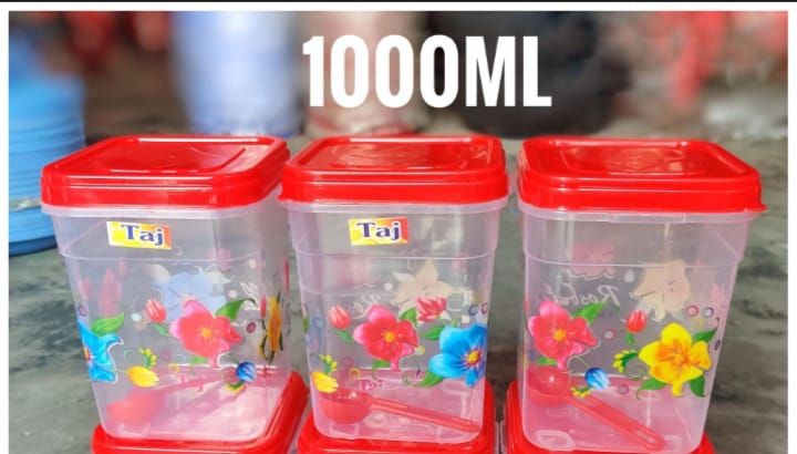 1000 ml 3 pcs plastic jar