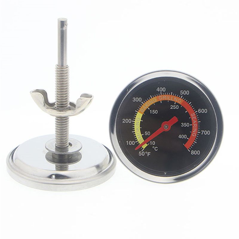 Stainless Steel Barbecue BBQ Grill Thermometer Temperature Gauge 10-400℃