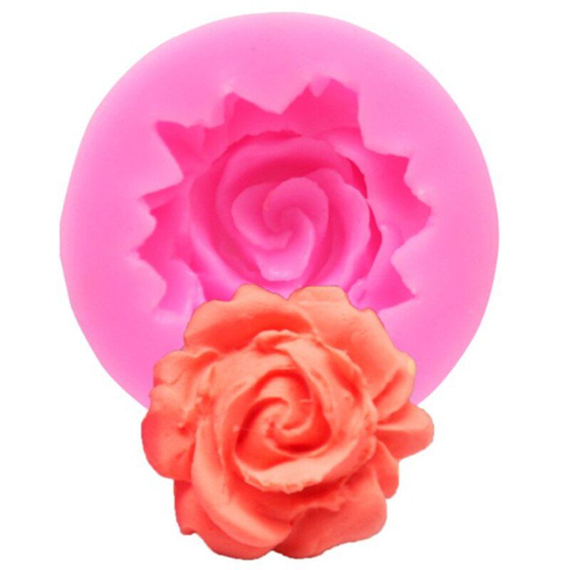 1PC Round Silicone 3D Cake Molds Cookie Chocolate Baking Mold Cake Decorating Tools Flower Shape Sugar Candy Maker