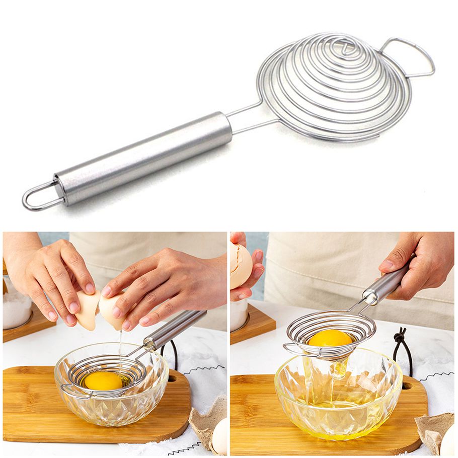 1 pcs Egg Separator Yolk Divider Stainless Steel Exultimate Cooking Kitchen Tool