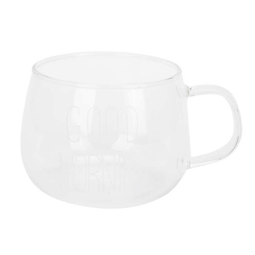 Buy Ying Coffee Cup Transparent Borosilicate Glass Mug with Handle for Milk Tea Cocktail Beverage