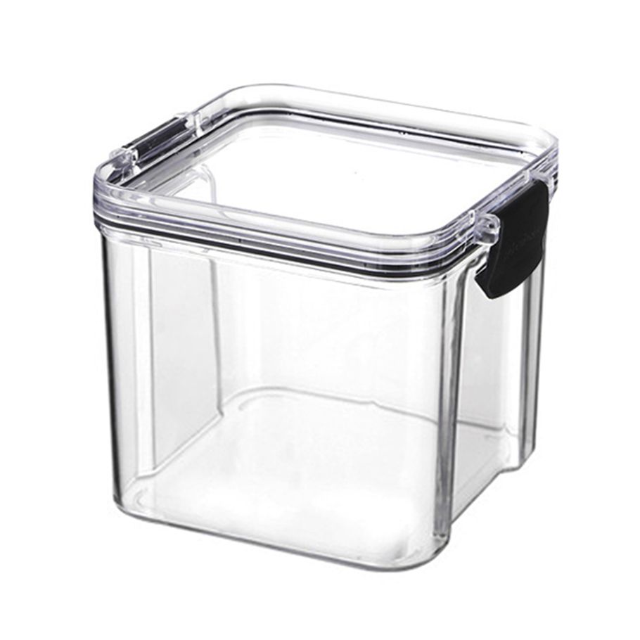 460/700/950/1300ml Sealed Jar Stackable Large Capacity PET Transparent Bottle Storage Tank Can for Daily Use