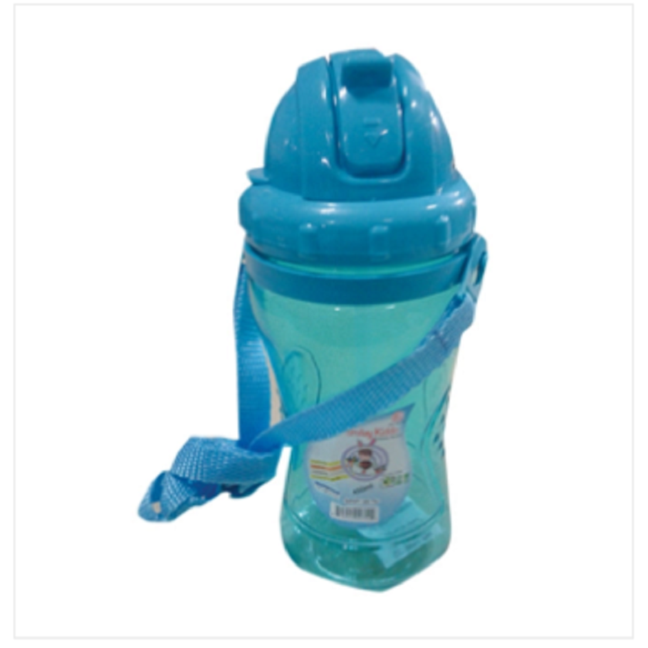Happy Kiddo Water Bottle 450ml {Blue & Pink} - Water Bottle