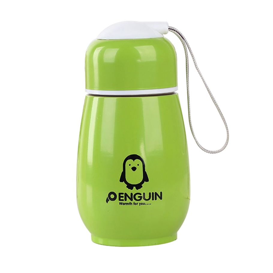 Vacuum Cup Food Grade Good Thermal Insulation Effect Stainless Steel Penguin Water Bottle for Home