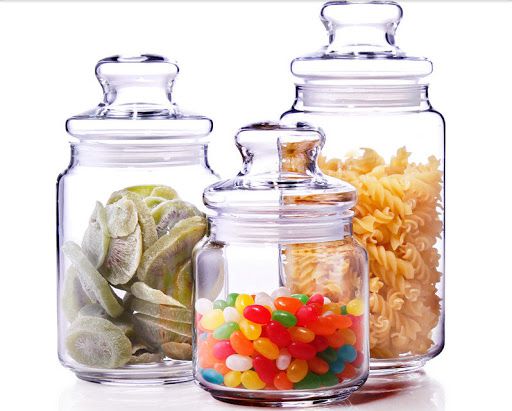 Glass jar / spice jar / Storage jar (800 ml) Premium Quality