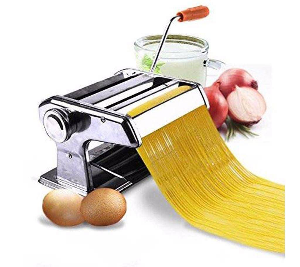 Hand pressing noodles-pasta maker 