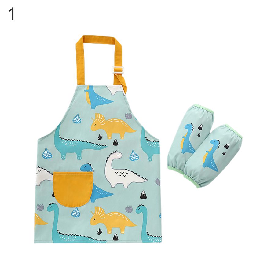 Children Pinafore Kit Nice-looking Clear Printing Kitchen Apron