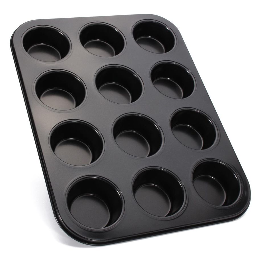 12 Cups Carbon steel Mini Muffin Bun PanTray Cake mold