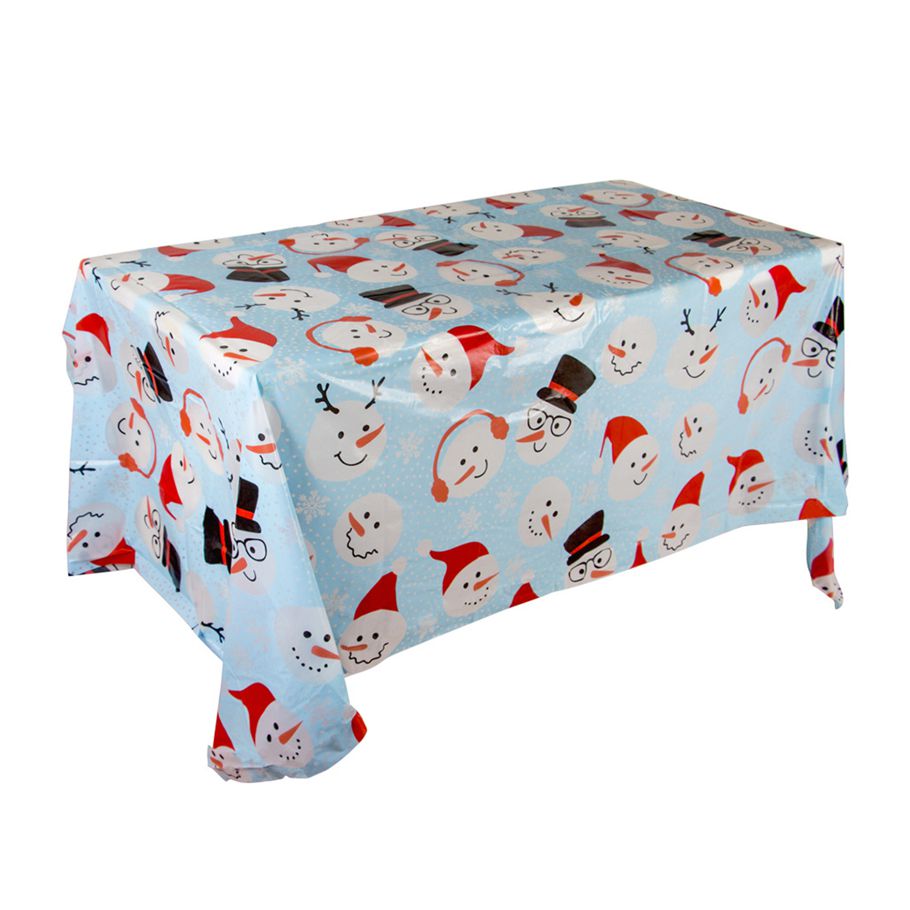Eye-catching Table Cloth Wear-resistant Plastic Decorative Halloween Exquisite Tablecover for Kitchen