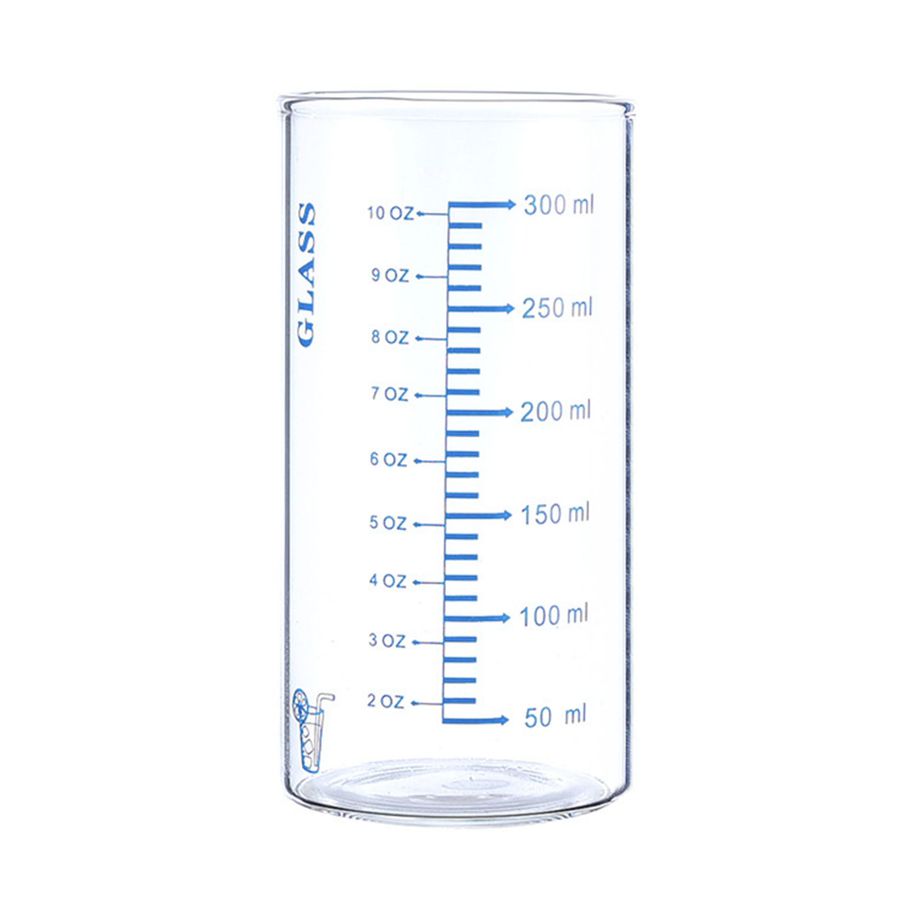 Milk Cup Graduated Clear Scale Design High Borosilicate Glass Multipurpose Water Mug for Children