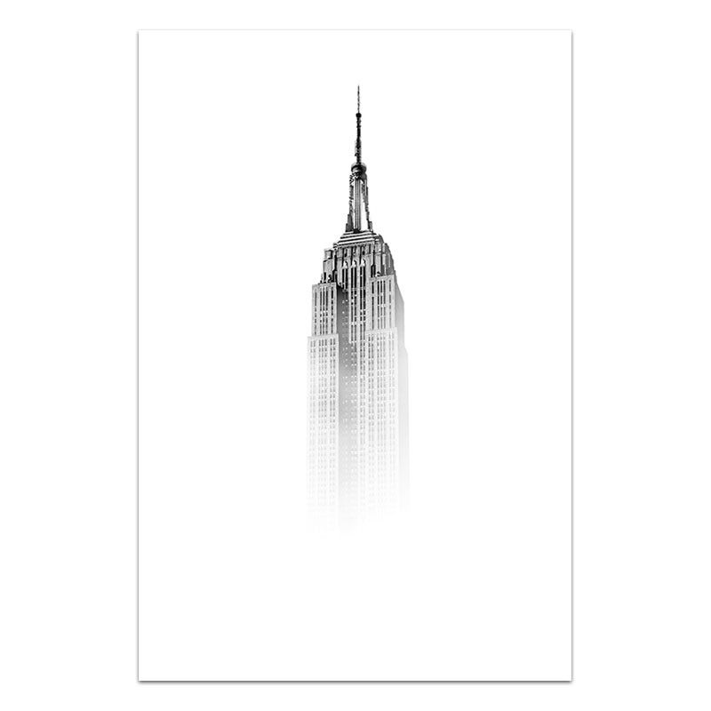 GC New York City Canvas Prints Statue of Liberty Posters Prints Black and White Wall Art Pictures Unframed Size (cm):40x50cm No Frame