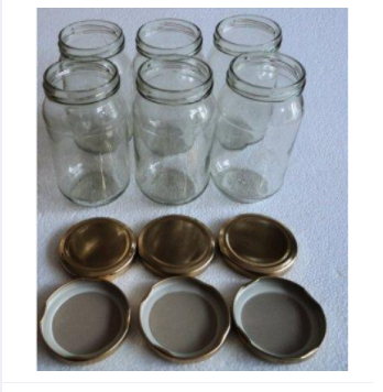 (4 piece) Glassware food jar , food container, glass jar (250gm)