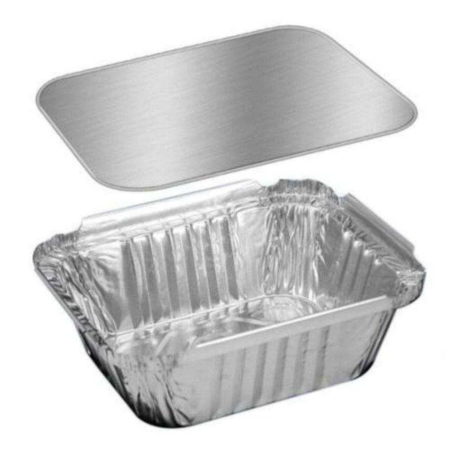 Aluminium Foil Box - 1060ml - 50pcs (Silver)
