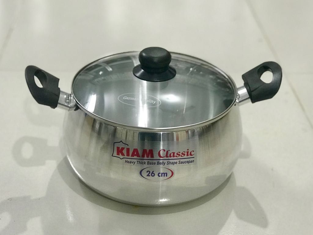 KIAM Classic Belly Shape Saucepan 26 Cm