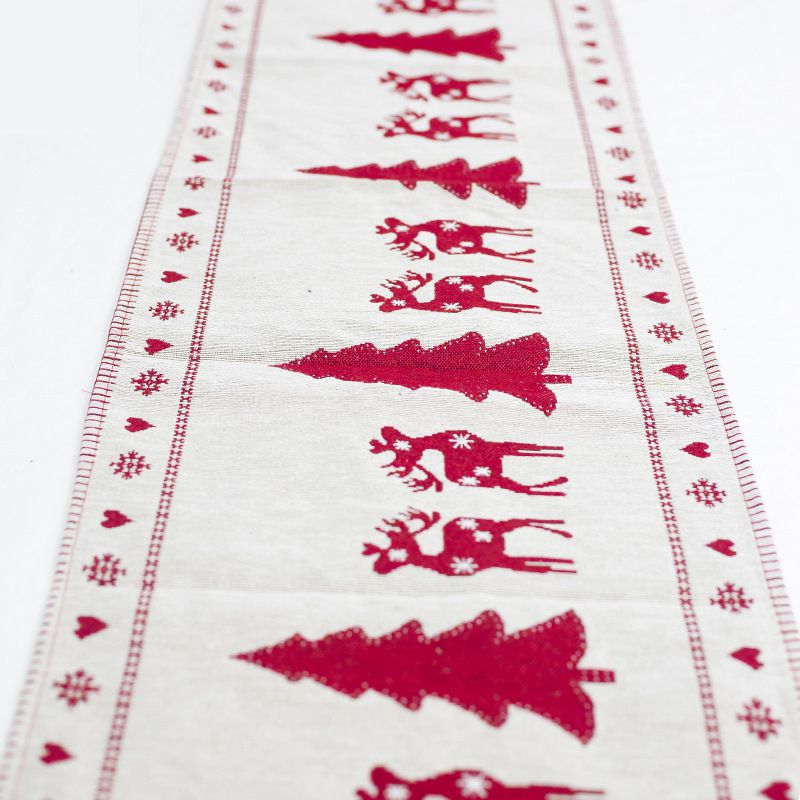 Christmas Table Runner Snowman Christmas Table Decoration Linen Cotton Elk Table Runner For Xmas Home Party Decoration Good effect and easy to use