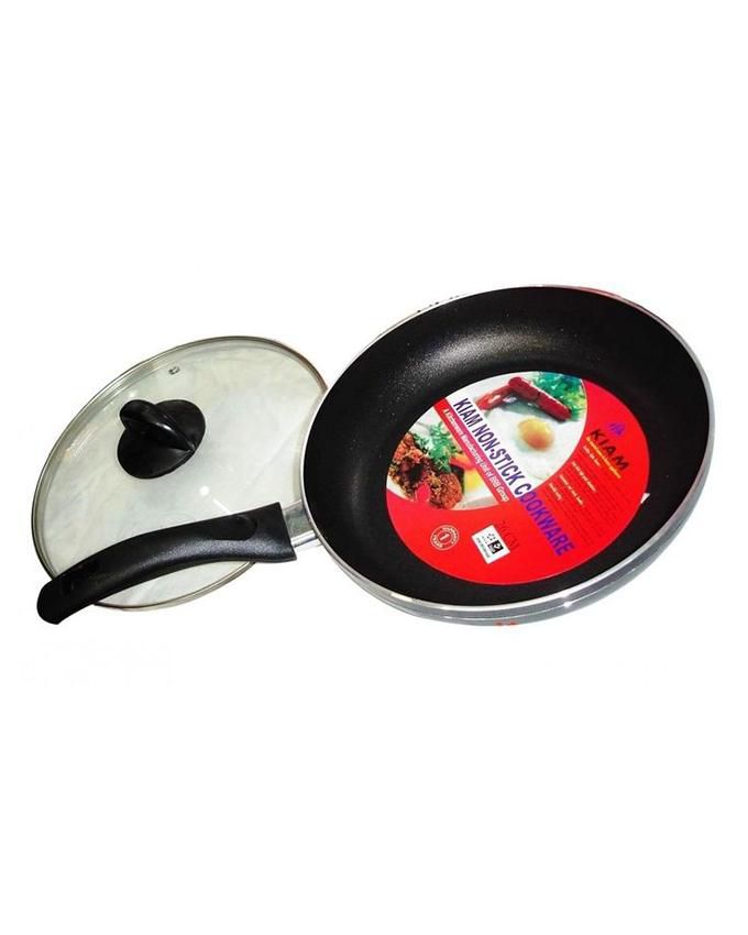 26cm Non-Stick Fry Pan - Silver and Black
