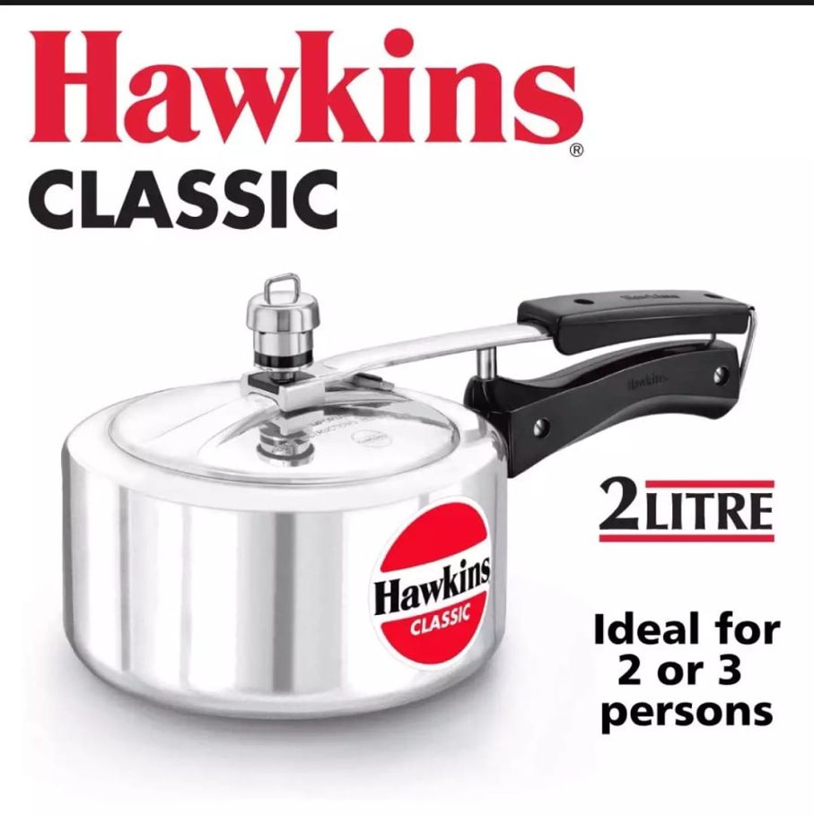 Hawkins Classic 2 L Pressure Cooker (Aluminium) Made in India