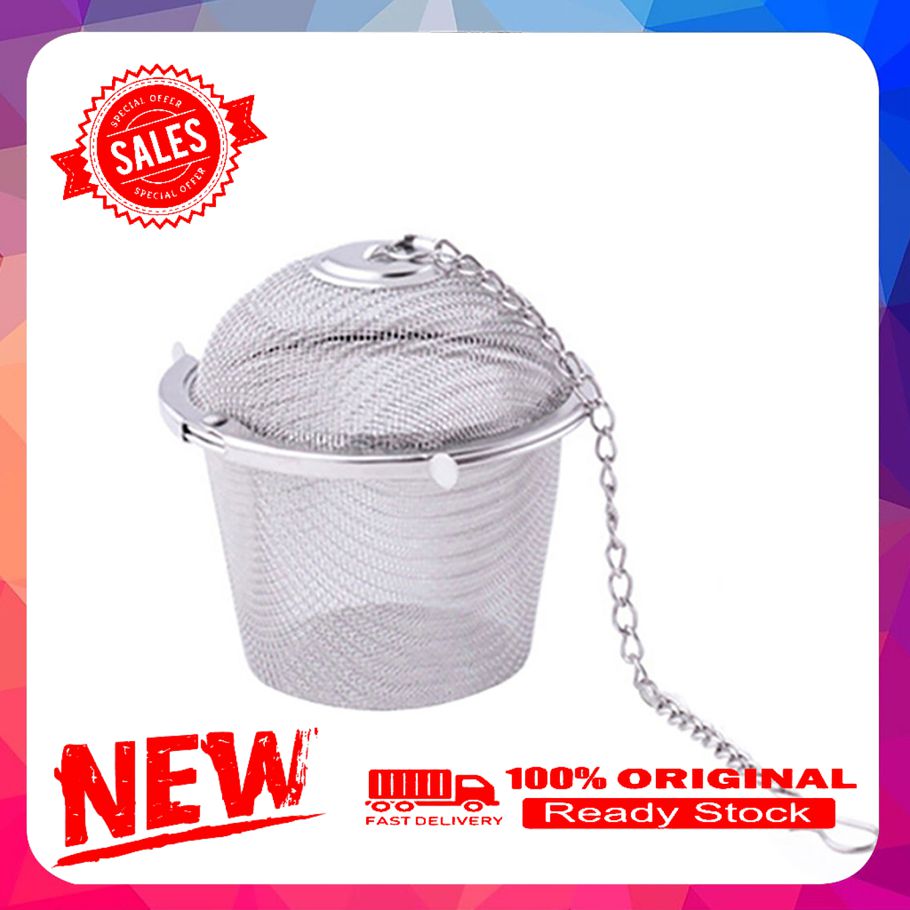 Tea Infuser Filter with Hanging Chain Mesh Strainer Stainless Steel Stainless Steel Strainer Tea Infuser for Kitchen