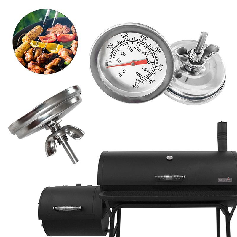 Outdoor Stainless Steel BBQ  Grill Meat Thermometer Gage Dial Tature Gauge Cooking Food Household Kitchen Tool