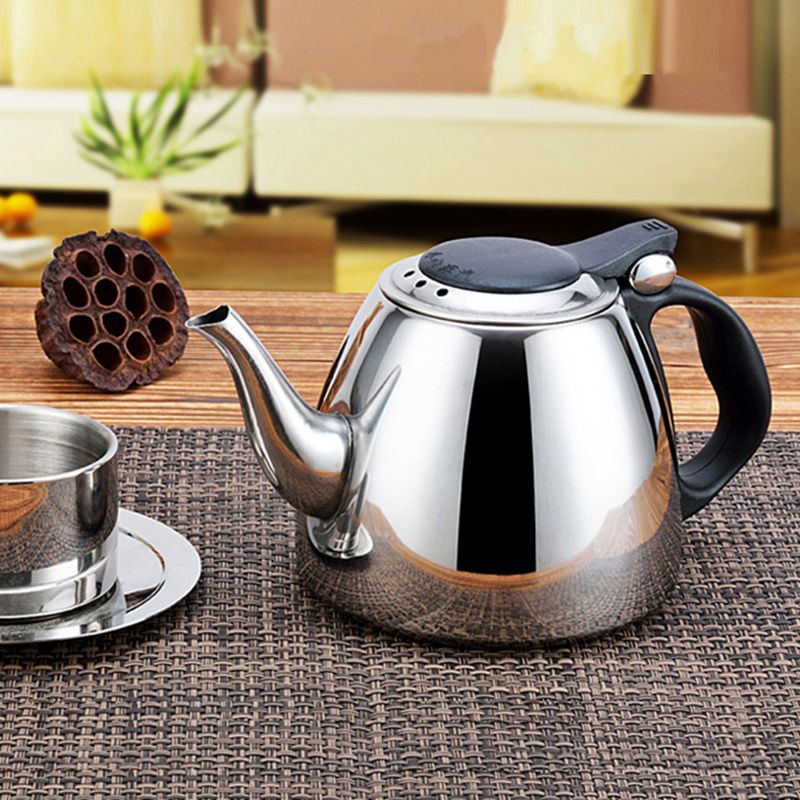 1.2L Induction Cooker Tea Pot Creative Kitchen Tools Stainless Steel Water Kettle Flat Bottom Coffee Kettle