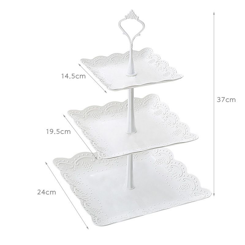 3 Tier Cupcake Display Stand Dessert Tower Fruit Tray For Wedding Birthday Party Decoration Candy Bar Dessert