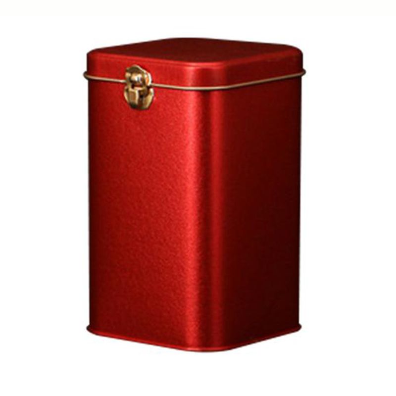 Metal Tea Cans -Grade Lock Tinplate Coffee Candy Storage Box Tin Can Red Exquisite Product