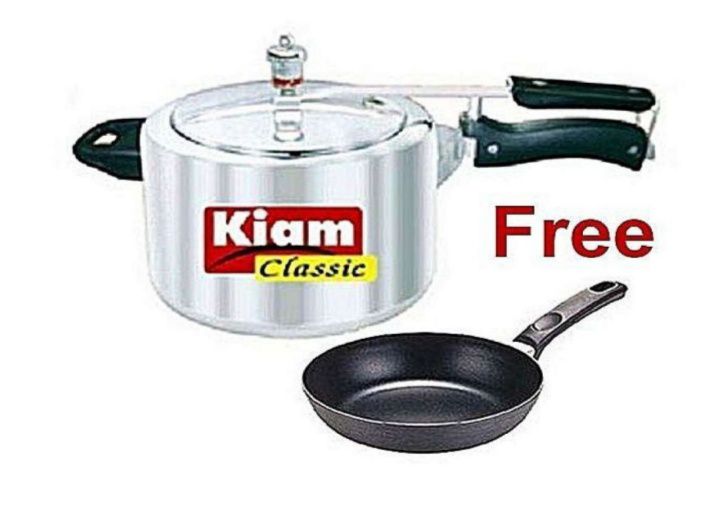 Kiam Premium Luxury BIG BOSS Classic Pressure Cooker 8.5 Litter with Free Non Stick Fry Pan 16 CM (High Quality Product)