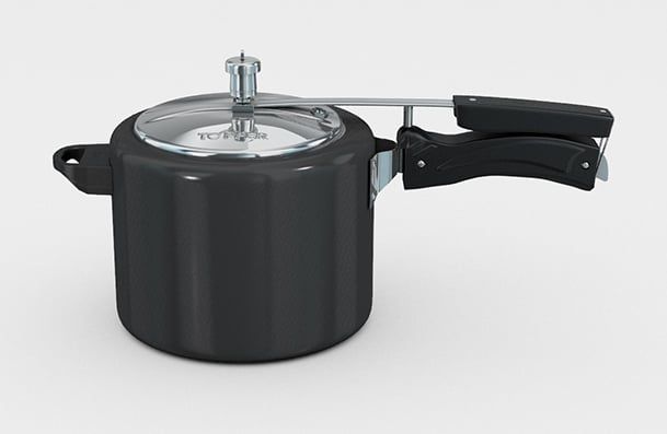 Topper Pressure Cooker 6L. Color - Black
