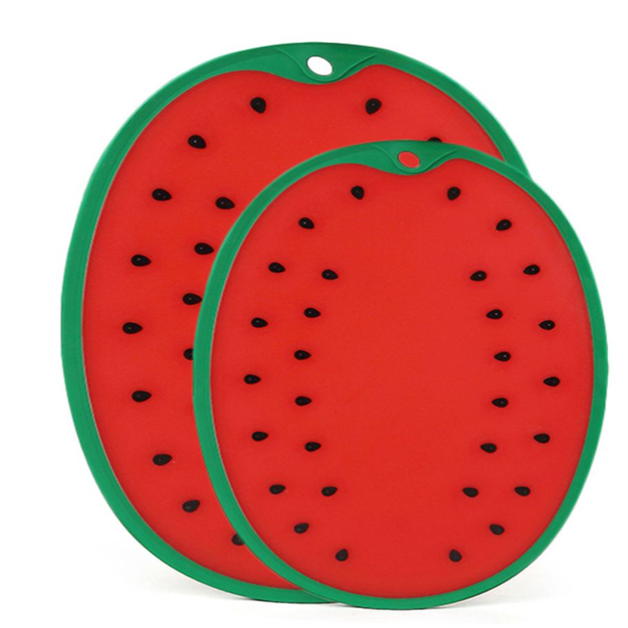 Yfashion hicken Watermelon Shape Chopping d for e Vegetable Fruit Cutting Meat Cutting Mat