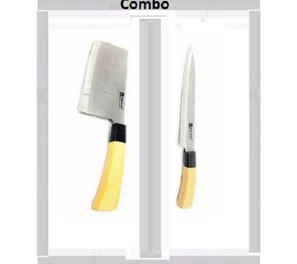 1 Piece Kitchen Knife & Meat Cutting Knife Combo