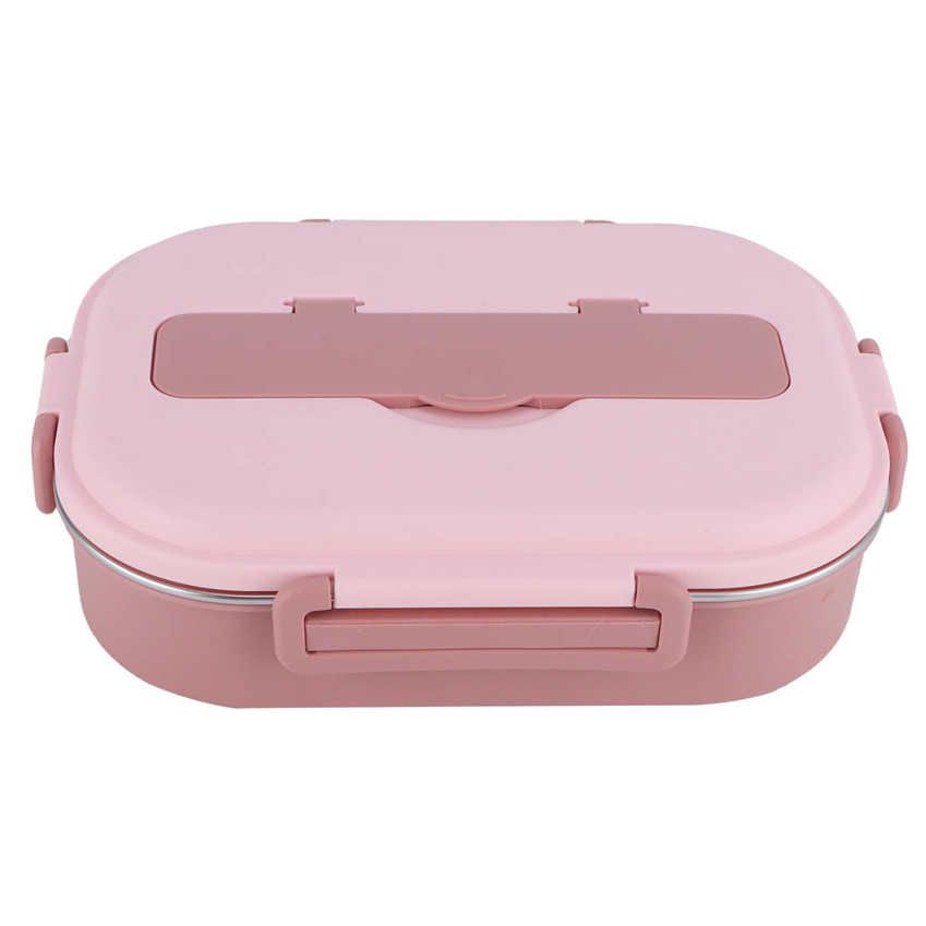 Stainless Steel Lunch Box 4‑Grid Portable Bento Food Storage Container for Student Adult