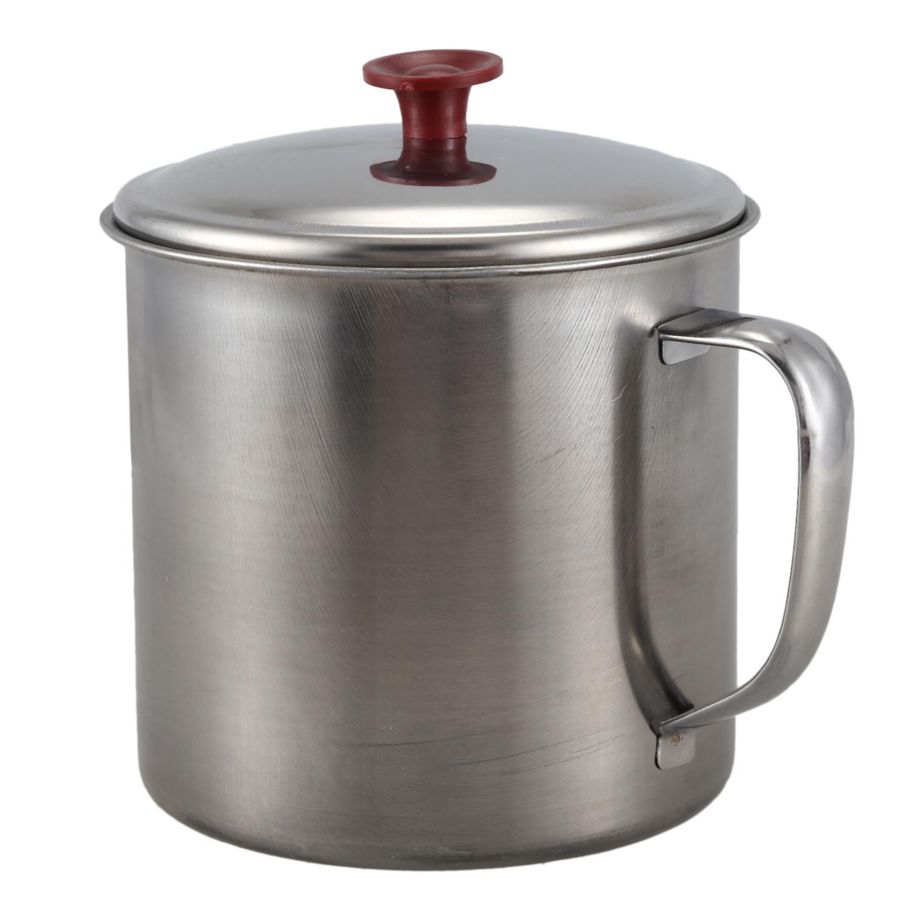 Stainless Steel Lid 4 inch Dia Capacity Water Cup Drink Mug