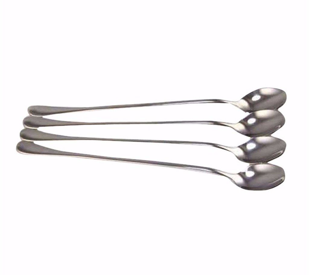 Long Handle Stainless Spoons (4 pcs)