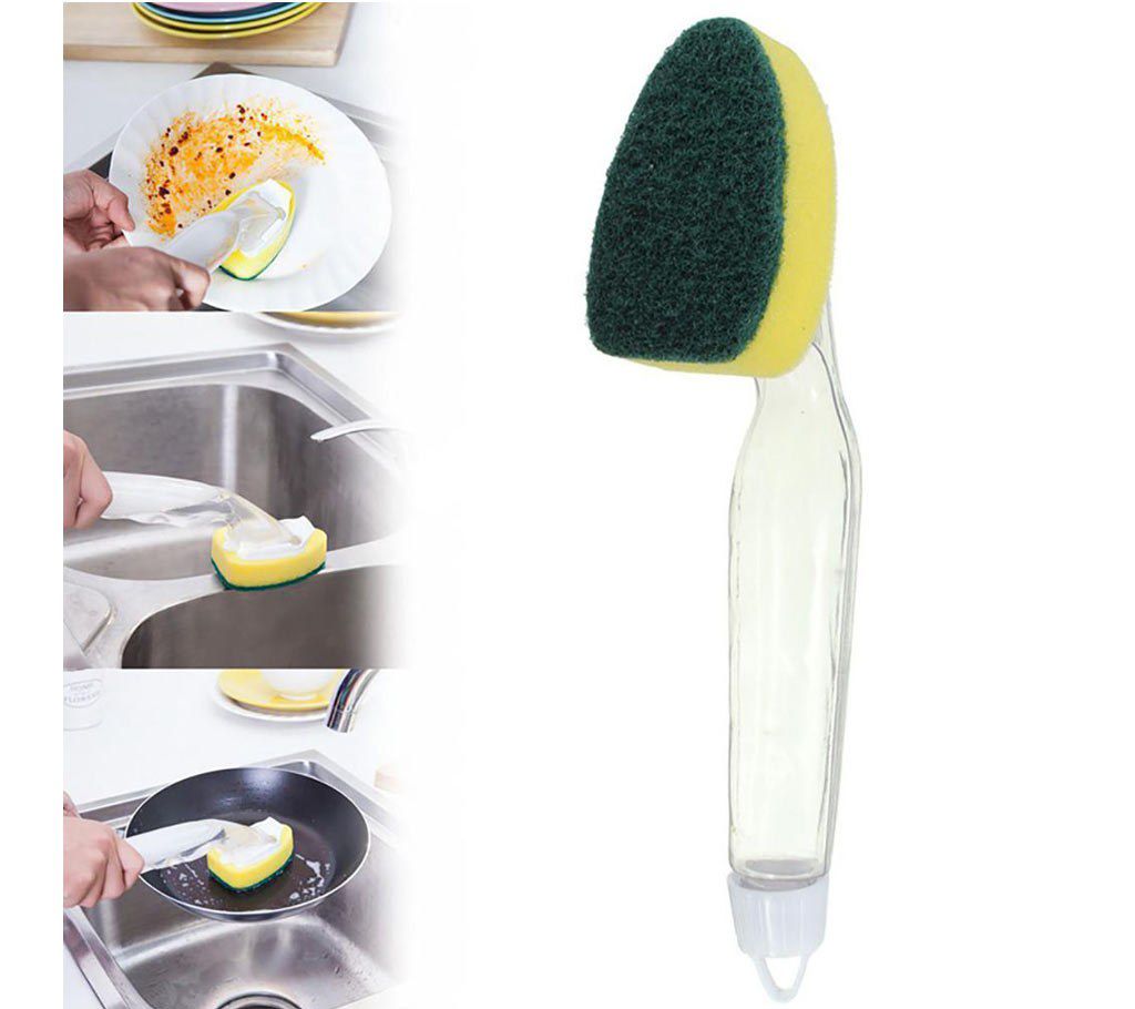 Dish Sponge with Liquid Dispenser