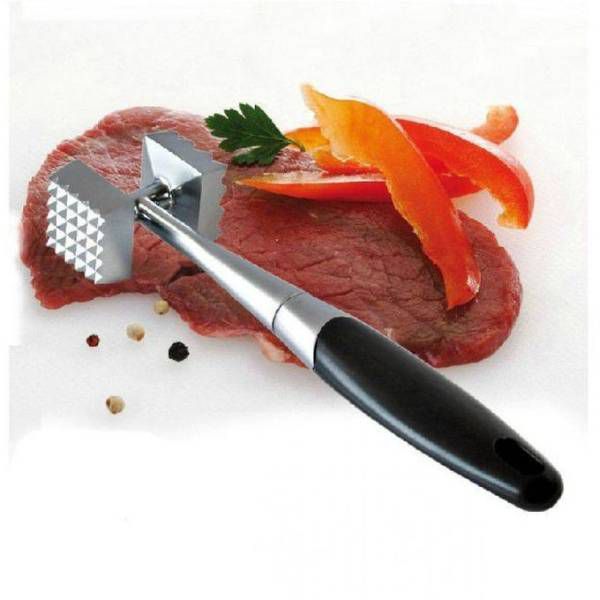 Grips Meat Tenderizer - Silver and Black