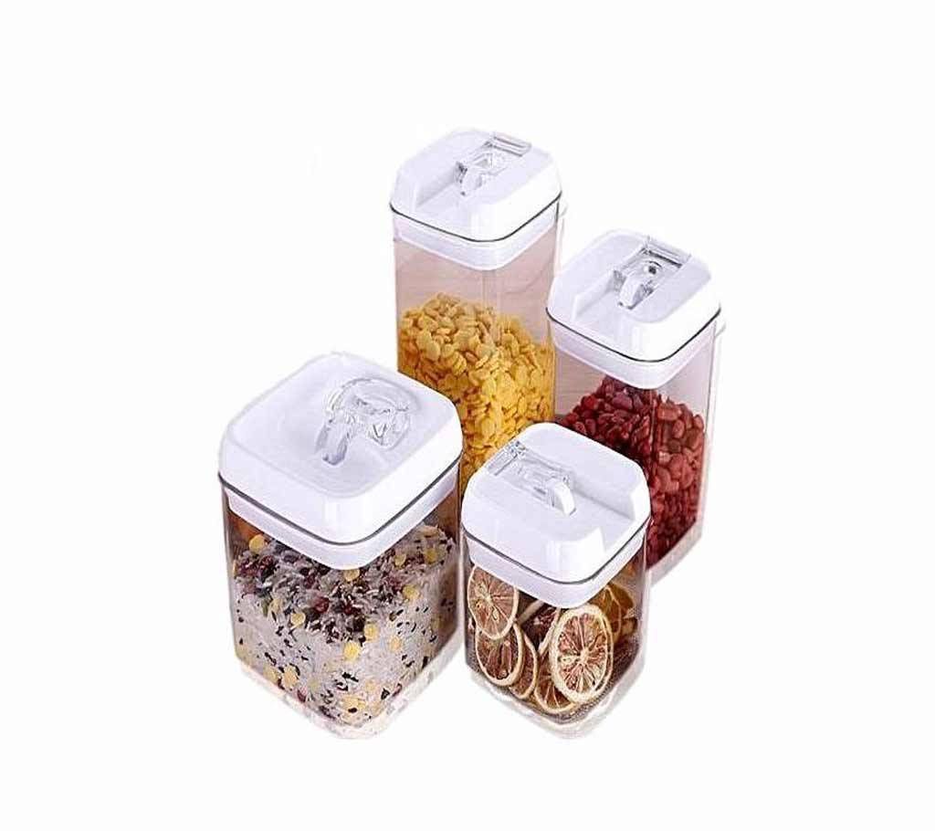 Easy Lock Airtight Plastic Food Storage Box-4pcs