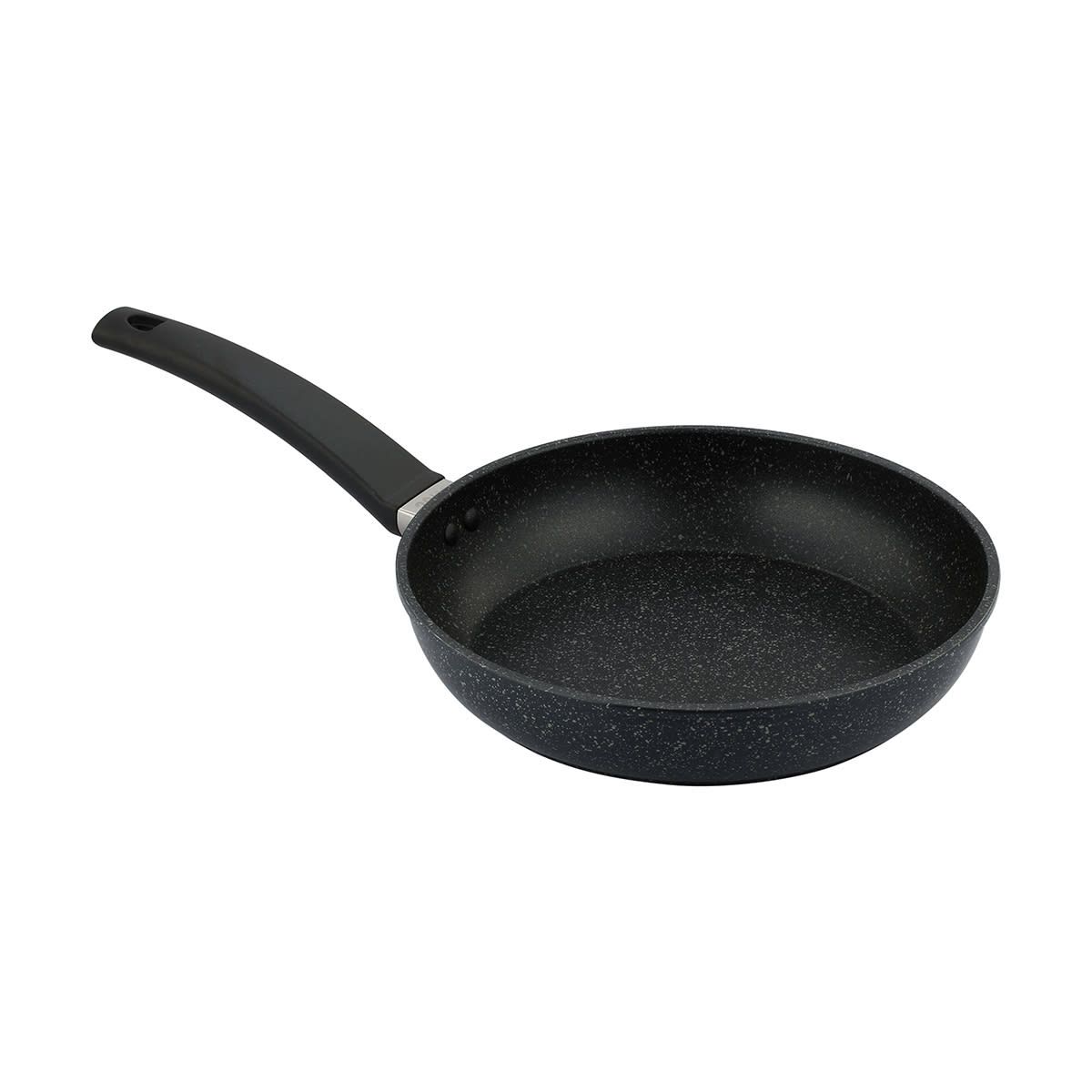 24cm Aluminium 3 Layer Non-Stick Frypan - Stone Grey