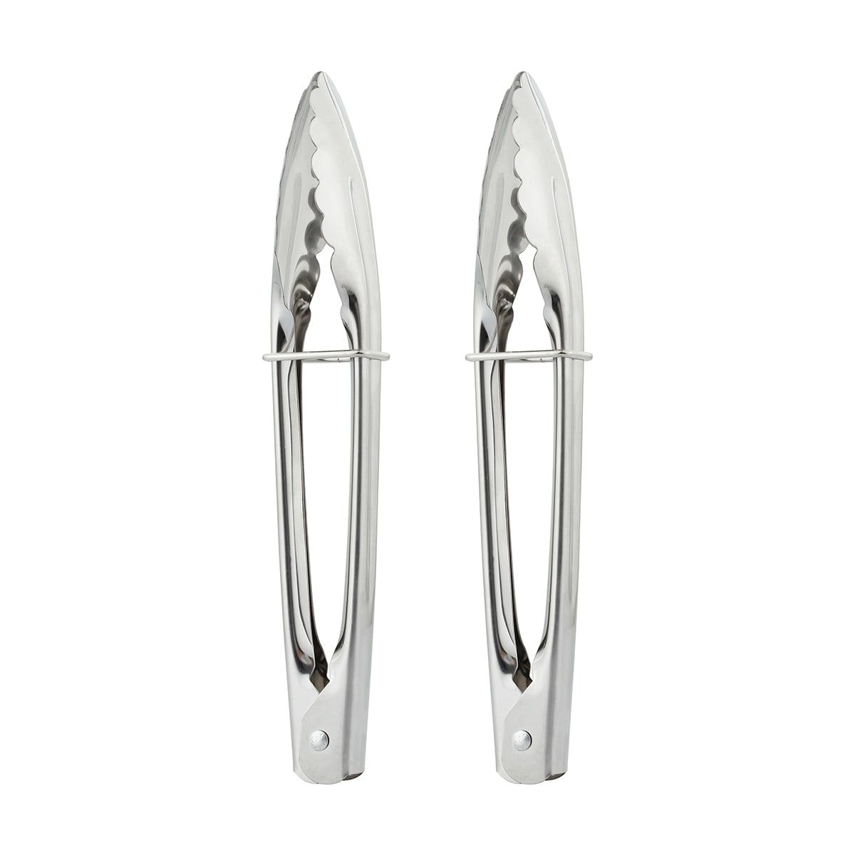 Stainless Steel Mini Tongs - Set of 2