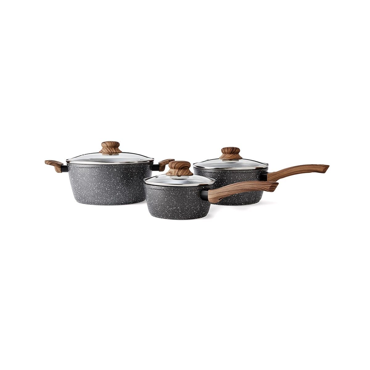 3 Piece Wood Look Cook Set