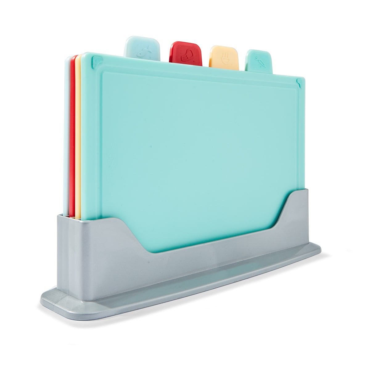 Set of 4 Chopping Boards with Stand